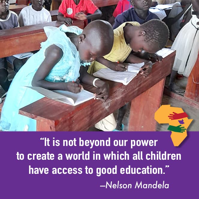 Nelson Mandela quote: It is not beyond our power to create a world in which all children have access to good education.