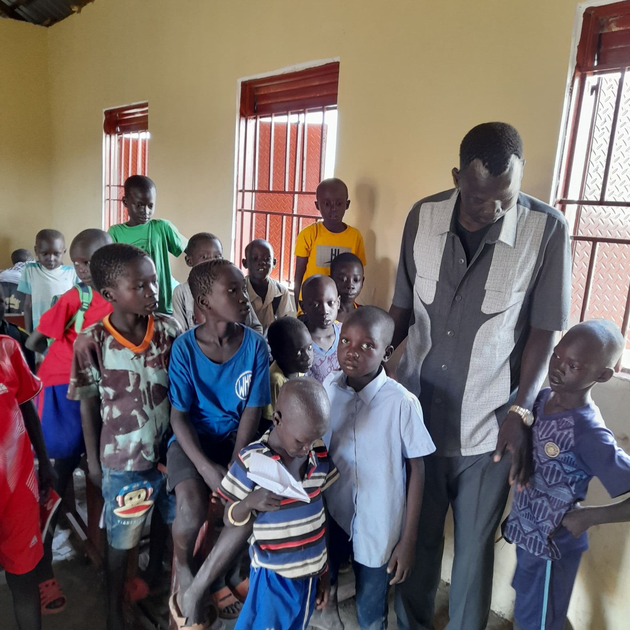Children at a partner school in Juba